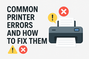 Common Printer Errors and How to Fix Them